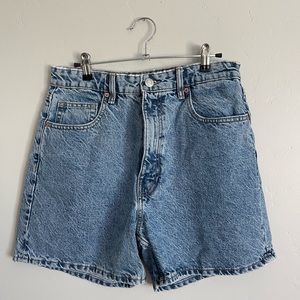 Zara denim mom fit shorts